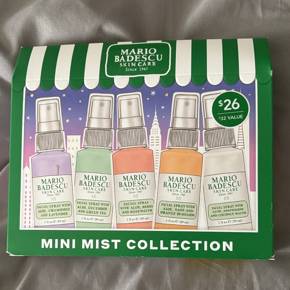 Mario Badescu Skincare Mini Mist Set with Colorful Bottles brand new